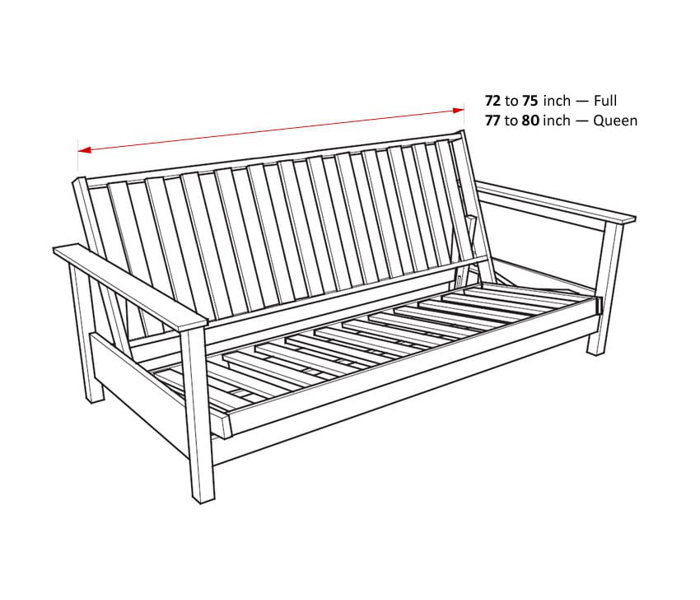 Eider & Ivory™ M10 Velvet Texture Futon Cover Wayfair